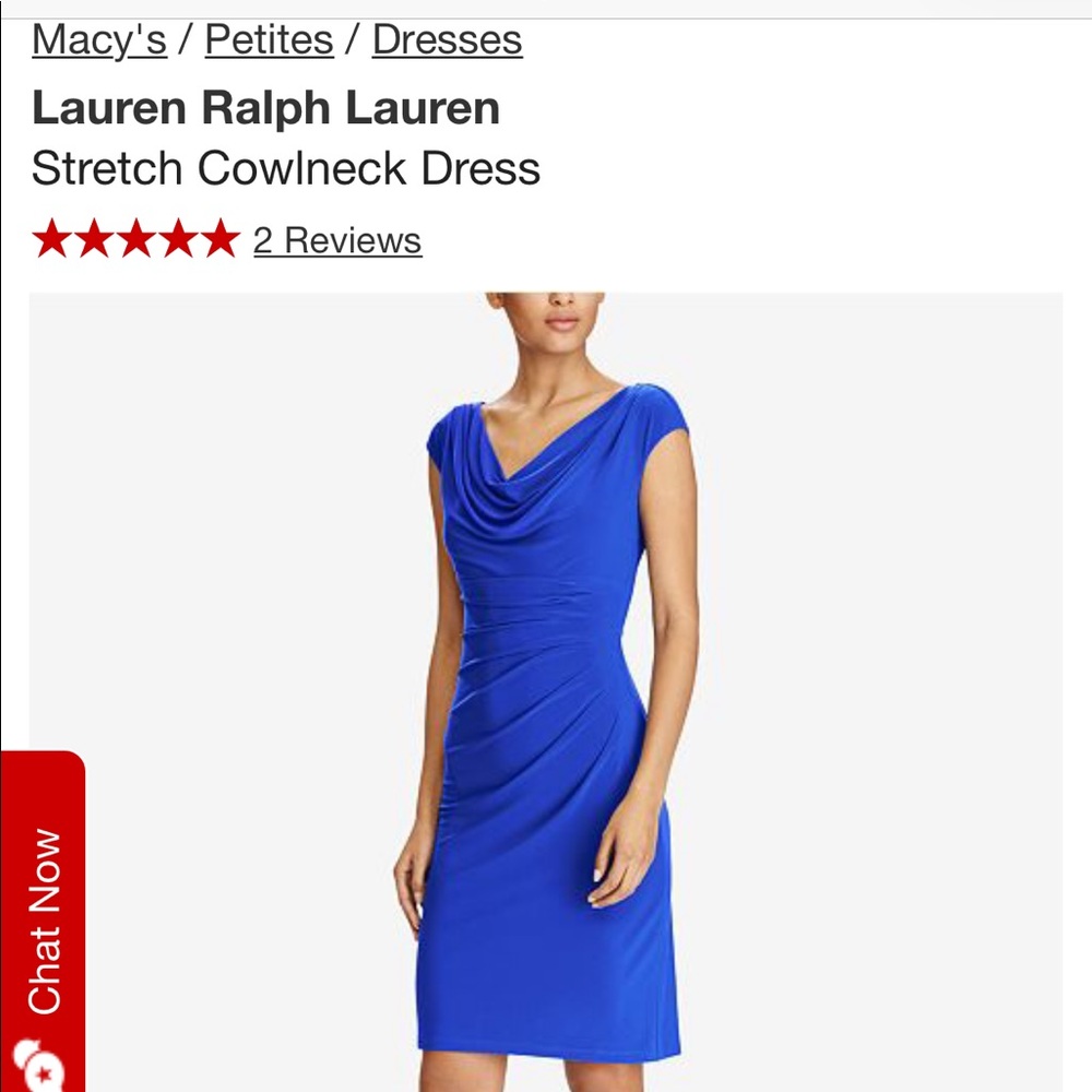 Ralph Lauren stretch wedding guest dress